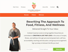 Tablet Screenshot of civilizedcavemancooking.com